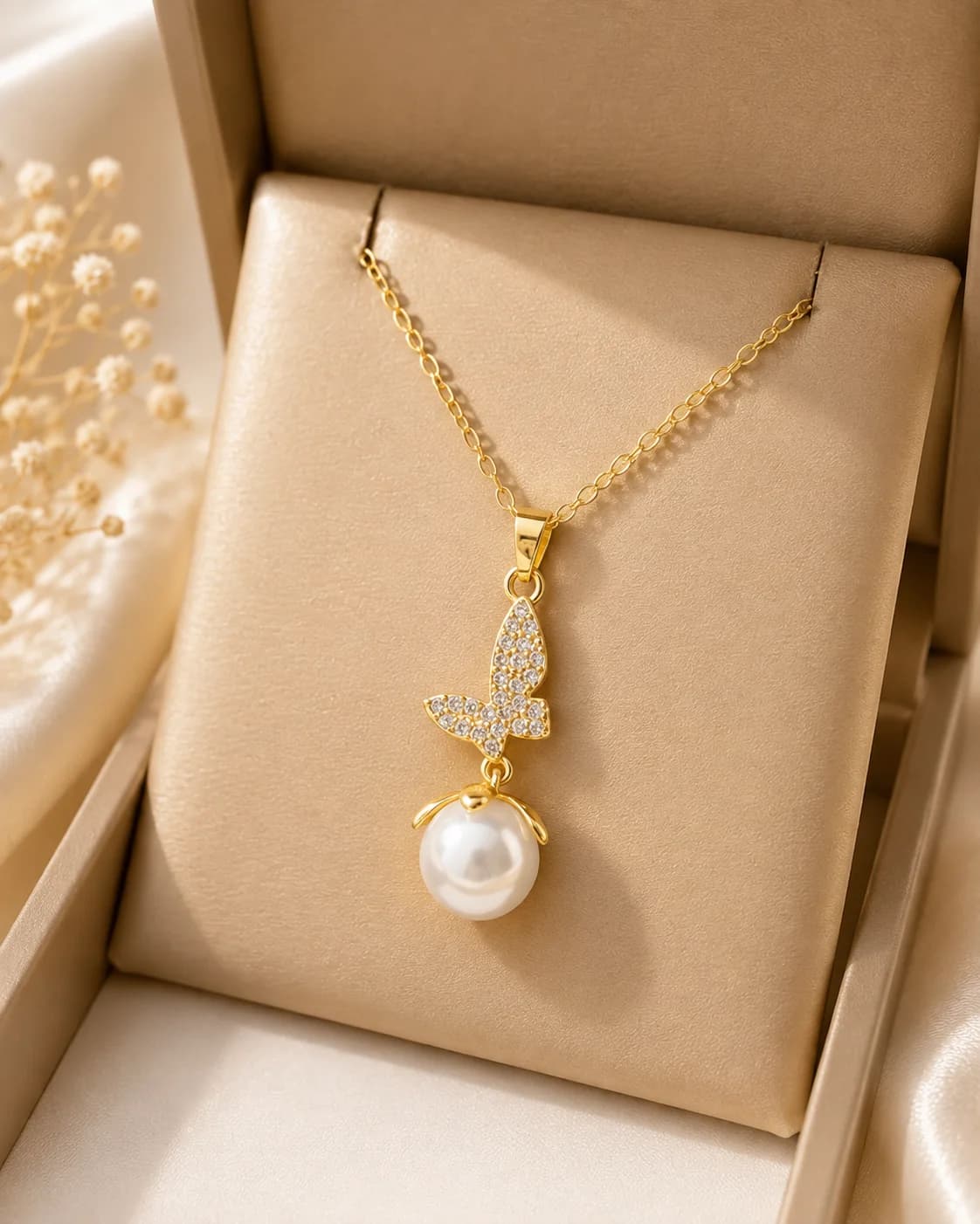 Collier Acier Inoxydable 🐚 | قلادة نجمة اللؤلؤ